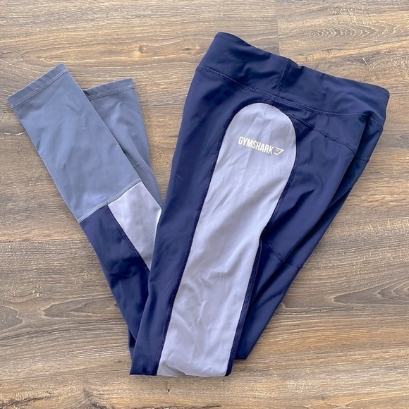 Gymshark Blue High Waisted Training Leggings​​ (Size XS)​​​​​​​​​​​​​​​​​​​​ - Picture 1 of 5